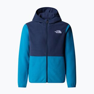 Детски суитшърт от полар The North Face Teen Glacier Full Zip Hoodie dusk blue/summit navy