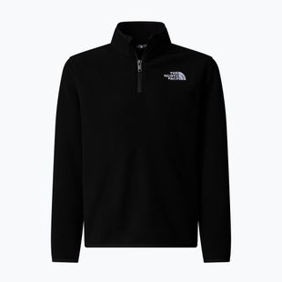 Детски суитшърт от полар The North Face Teen Glacier 1/4 Zip black
