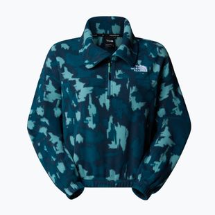 Дамски суитшърт The North Face Mountain Athletics Fleece 1/4 Zip Print deep cypress painted