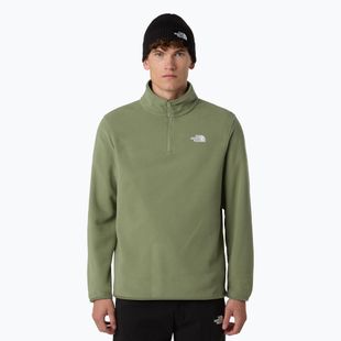 Мъжки суитшърт от полар The North Face Glacier Fleece 1/4 Zip bark mist