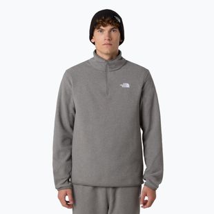 Мъжки суитшърт от полар The North Face Glacier Fleece 1/4 Zip mid grey heather