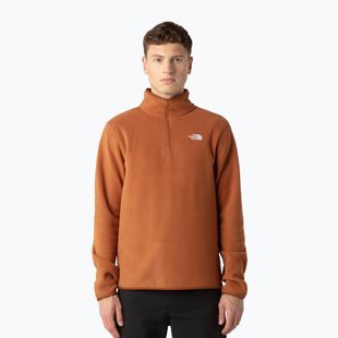 Мъжки суитшърт от полар The North Face Glacier Fleece 1/4 Zip burnt umber