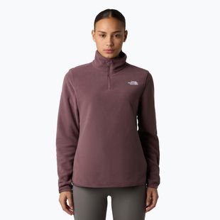 Дамски суитшърт от полар The North Face Glacier Fleece 1/4 Zip tawny quartz
