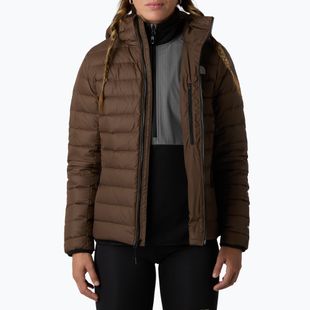 Дамско пухено яке The North Face Down Hooded smokey brown