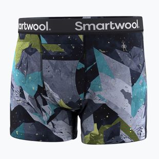 Мъжки термоактивни боксерки Smartwool Merino Print Boxer Brief Boxed blue sum sector