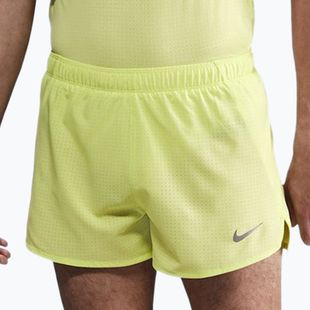 Мъжки шорти за бягане Nike Fast Dri-Fit Brief Lined 3" light lemon twist/black