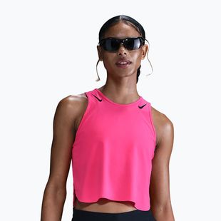 Дамска тениска за бягане Nike AeroSwift hyper pink/black