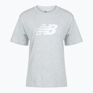 Дамска тениска New Balance Sport Jersey Relaxed Logo reflection/white/light arctic grey