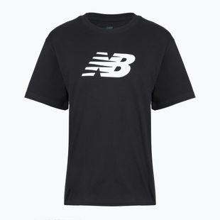 Дамска тениска New Balance Sport Jersey Relaxed Logo black/white