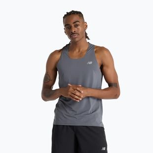 Мъжки New Balance Race Day Tank graphite горнище за бягане