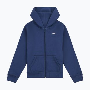 Детски суитшърт New Balance Brush Back Small Logo Full Zip Hoodie nb navy