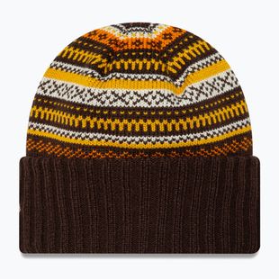 Дамска зимна шапка New Era Rail Isle Cuff Knit Beanie dark brown