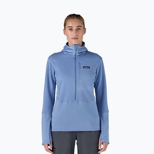 Дамско софтшел яке Patagonia R1 Hybrid Pullover Hoody abundant blue
