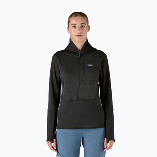 Дамско софтшел яке Patagonia R1 Hybrid Pullover Hoody black