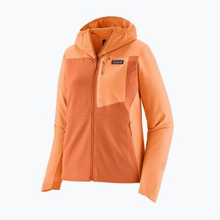 Дамско софтшел яке Patagonia R1 CrossStrata Hoody rock melon