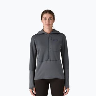 Дамско софтшел яке Patagonia R1 Hybrid Pullover Hoody smolder blue