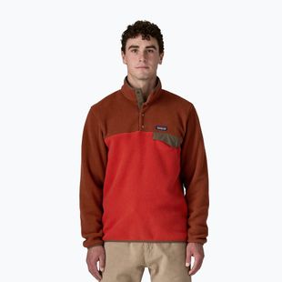 Мъжки суитшърт за трекинг Patagonia LW Synch Snap-T P / O amanita red