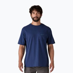 Мъжка тениска Patagonia Boardshort Logo Pocket Responsibili clement blue