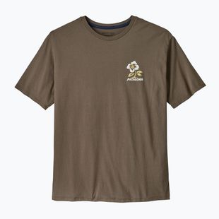 Мъжка тениска Patagonia Balance Organic peace seeds / marlow brown