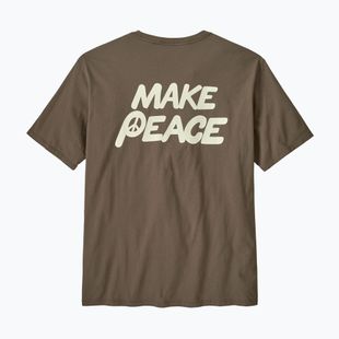 Мъжка тениска Patagonia Balance Organic peace seeds / marlow brown