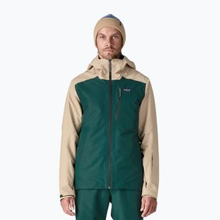 Мъжко яке за дъжд Patagonia Insulated Powder Town cascade green