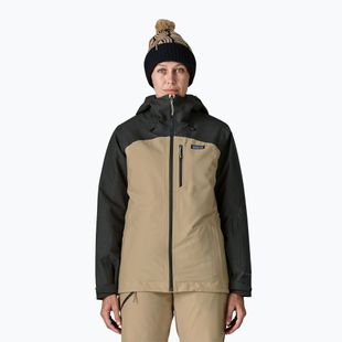 Дамско яке за дъжд Patagonia Insulated Powder Town oar tan