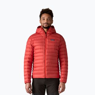 Мъжко пухено яке Patagonia Down Sweater Hoody amanita red