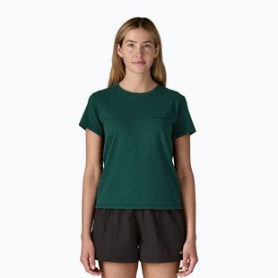 Дамска тениска Patagonia P-6 Logo Responsibili-Tee cascade green