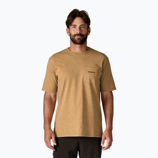 Мъжка тениска Patagonia Boardshort Logo Pocket Responsibili talon gold