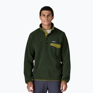 Мъжки суитшърт за трекинг Patagonia LW Synch Snap-T P / O old growth green