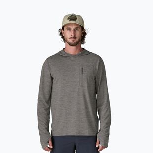 Мъжки суитшърт Patagonia Capilene Cool Sun Hoody forge grey/noble grey x-dye
