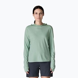 Дамски суитшърт Patagonia Capilene Cool Sun Hoody thermal blue/thin ice x-dye