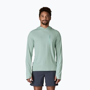 Мъжки суитшърт Patagonia Capilene Cool Sun Hoody thermal blue/thin ice x-dye