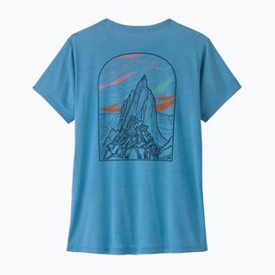 Дамска тениска Patagonia Capilene Cool Daily - Cloud Crag shore blue/light shore blue x-dye