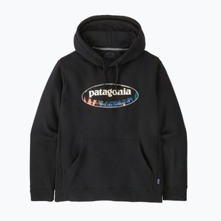Мъжки суитшърт Patagonia '95 Oval Logo Uprisal Hoody Black: Kaleido