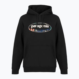 Мъжки суитшърт Patagonia '95 Oval Logo Uprisal Hoody Black: Kaleido
