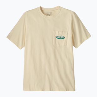 Мъжка тениска Patagonia Midweight '95 Oval Logo Pocket Tee undyed natural