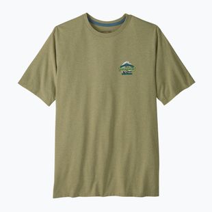 Мъжка тениска за трекинг Patagonia Great Waves Responsibili Tee gumtree green