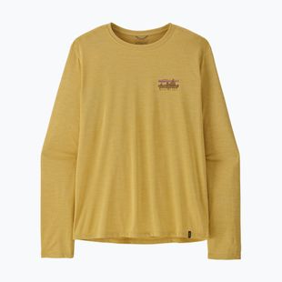 Мъжка блуза с дълъг ръкав Patagonia Capilene Cool Daily - '73 Skyline limestone yellow/light limestone yellow c-dye