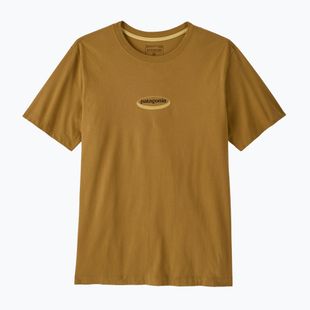 Мъжка тениска Patagonia '95 Oval Logo bobcat brown/sunshine