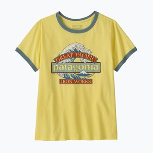Дамска тениска Patagonia Great Waves Ringer Tee lemon zest