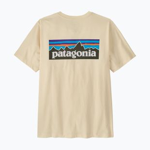 Мъжка тениска Patagonia P-6 Logo undyed natural