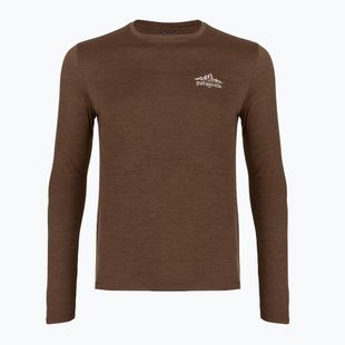 Мъжка трекинг блуза с дълъг ръкав Patagonia Cap Cool Daily Hut Tripper LS berm brown - light berm brown x-dye