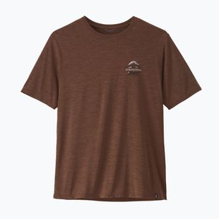 Мъжка тениска Patagonia Cap Cool Daily Great Waves berm brown - light berm brown x-dye