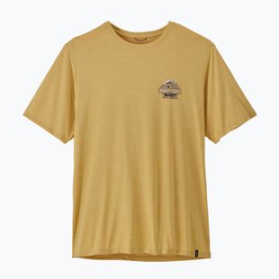 Мъжка тениска Patagonia Cap Cool Daily Great Waves limestone yellow - light limestone yellow x-dye
