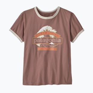 Дамска тениска Patagonia Great Waves Ringer Tee moonrise taupe