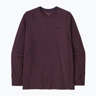 Мъжка блуза с дълъг ръкав Patagonia P-6 Logo Responsibili berry fig
