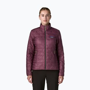 Дамско ватирано яке Patagonia Nano Puff berry fig