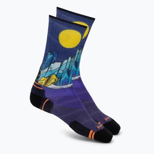 Чорапи Smartwool Hike Mountain Lake Print Crew deep navy