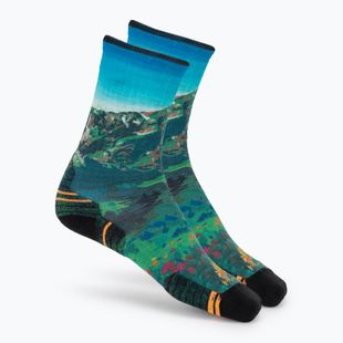 Дамски чорапи Smartwool Hike Mountain Lake Print Crew capri
